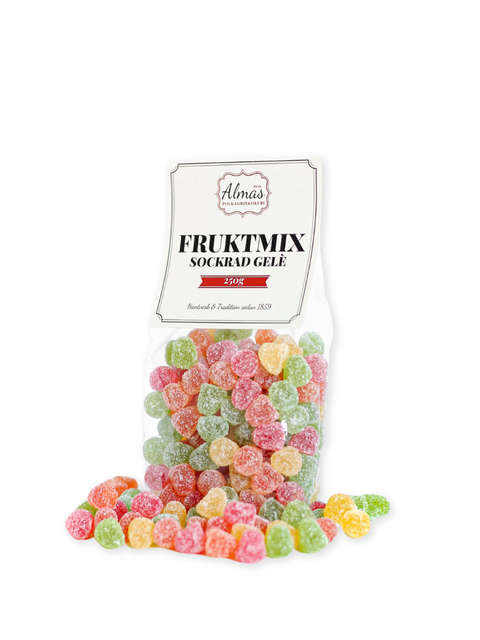 Fruktbär Sockrad gelé 12st/frp